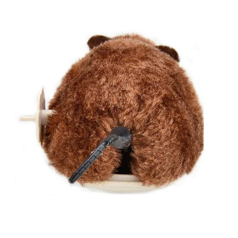 1pc Wind Up Plush Mouse Toy For Indoor Cats