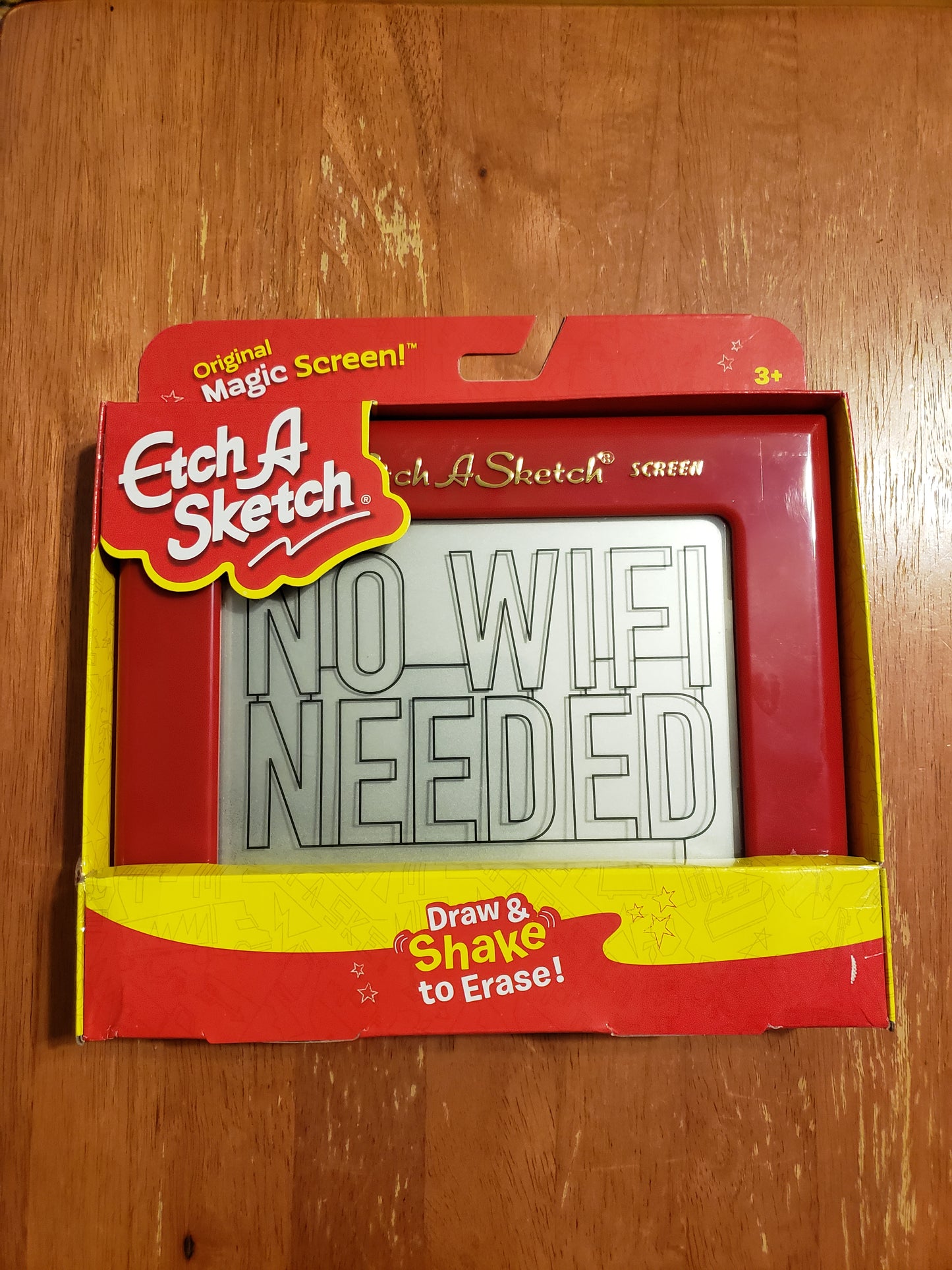 Classic Etch A Sketch Red Drawing Toy with Magic Screen