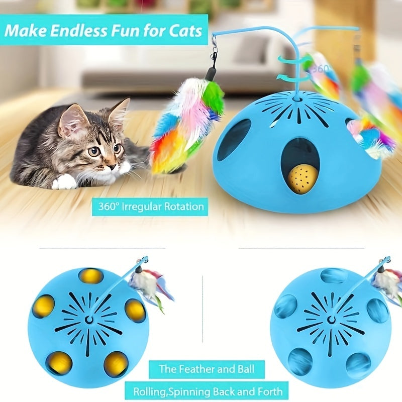3 in 1 Interactive Cat Toy for Indoor Cats