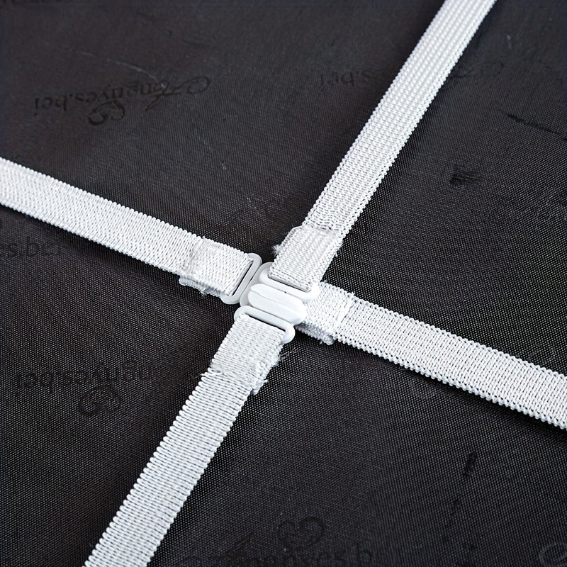 4/6pcs Waterproof PU Leather Dining Chair Slipcovers