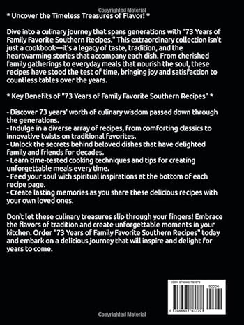 73 Years Of Family Favorite Southern Recipes