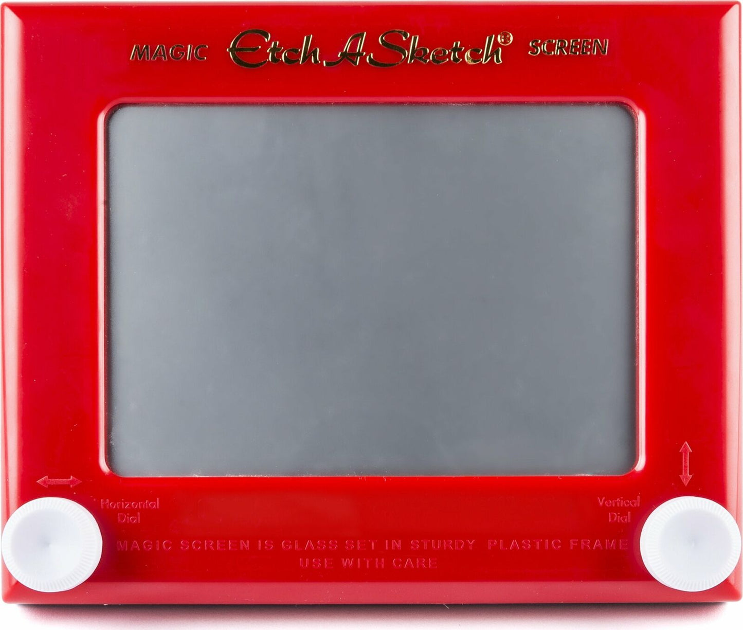 Classic Etch A Sketch Red Drawing Toy with Magic Screen