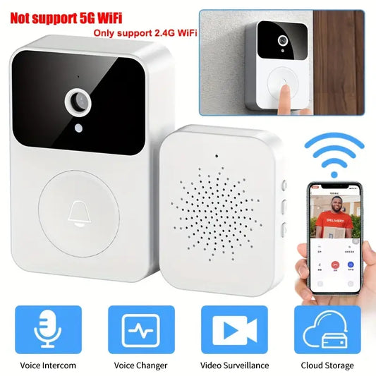 Wireless Video Smart Doorbell With Intercom