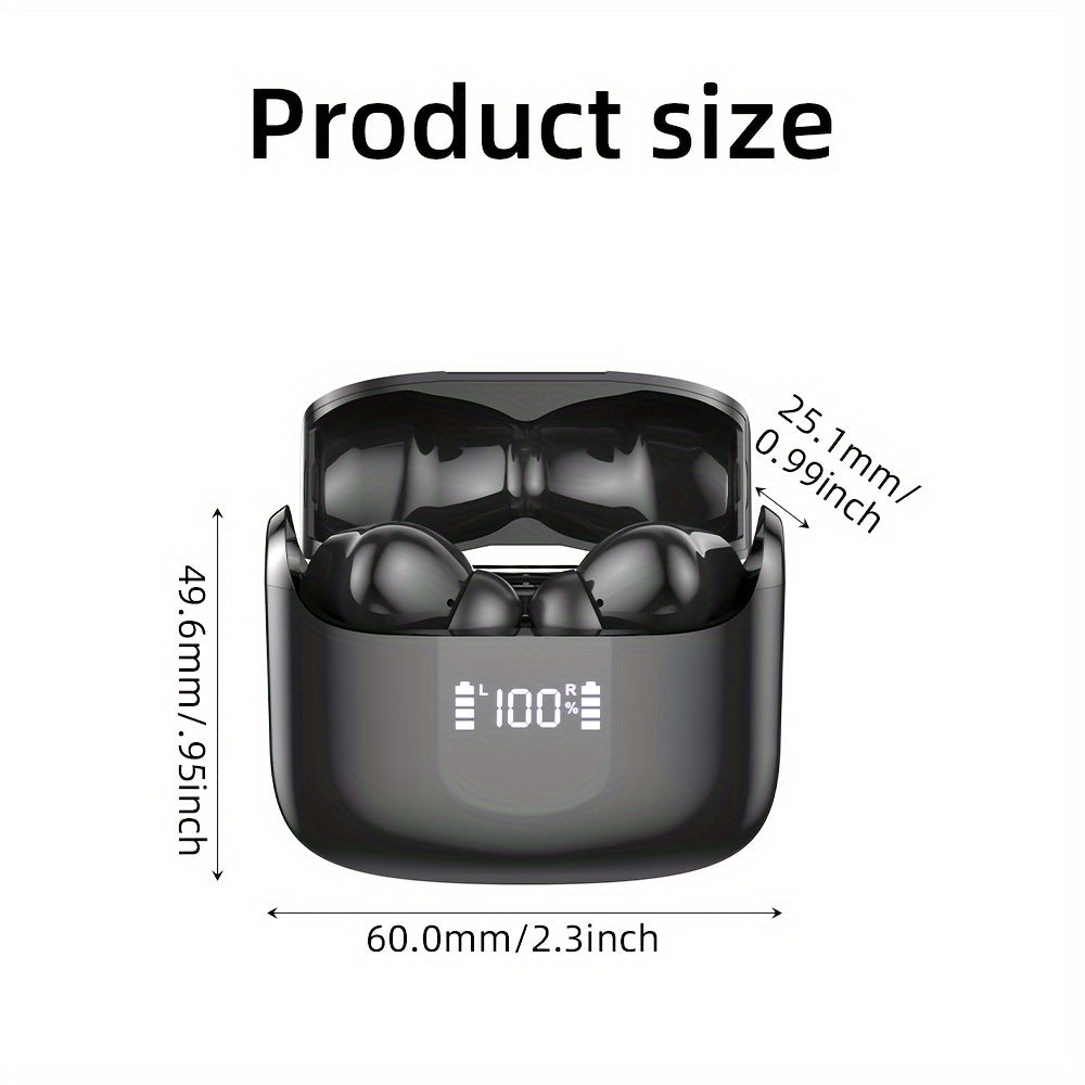 5.3 Stereo Bass Wireless Earbud 40H Dual Mic Call