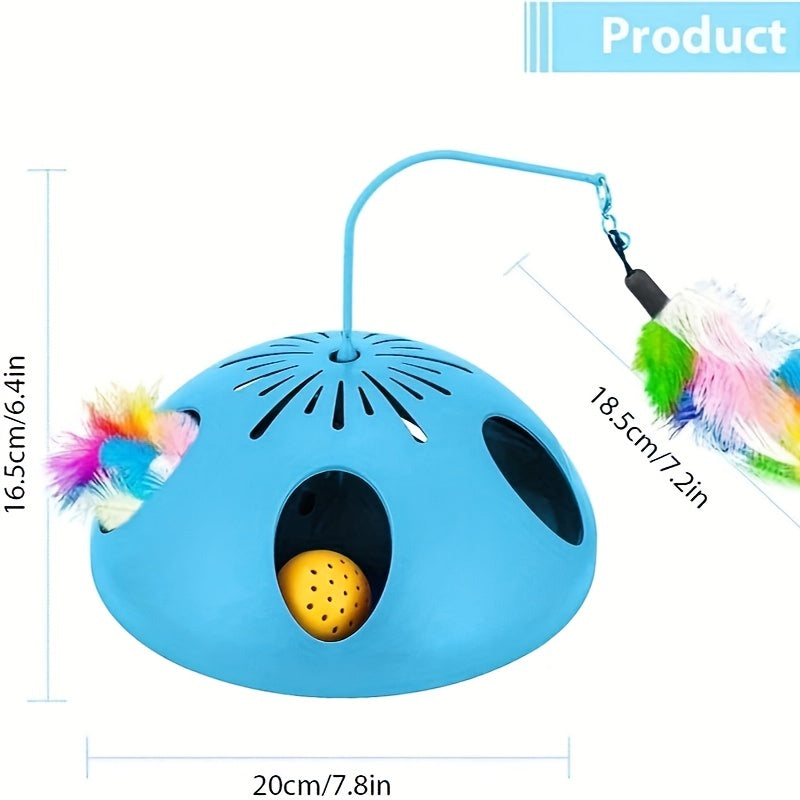 3 in 1 Interactive Cat Toy for Indoor Cats