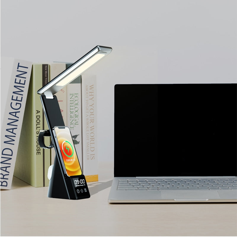 Wireless LED Charger Desk Lamp