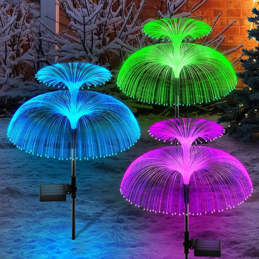 LED Solar Powered Double Layer Jellyfish Light