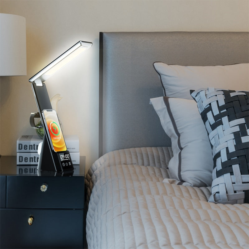 Wireless LED Charger Desk Lamp